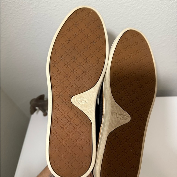 UGG Men's Black and Tan Slip-On Loafers - Picture 5 of 5